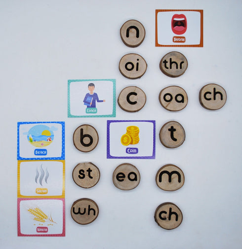 QTOYS - Wooden Phonogram Learning Kit 1